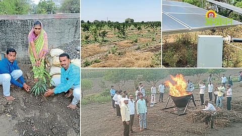 Progressive farmer adopting innovative farming
