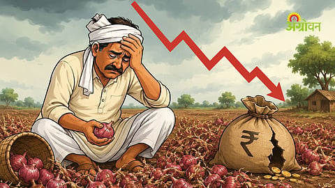 Onion farmers in Maharashtra are facing massive financial crisis