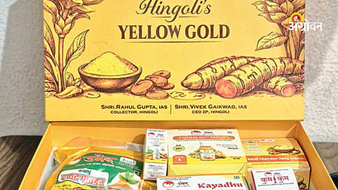 Women self help groups making turmeric products