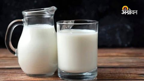 Healthy lifestyle with nutritious milk