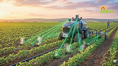 AI based laser weeding machine in agriculture