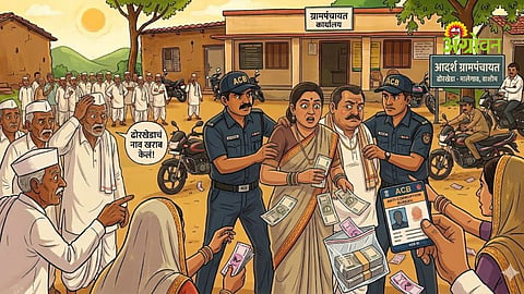 Dhorkheda gram panchayat bribery case