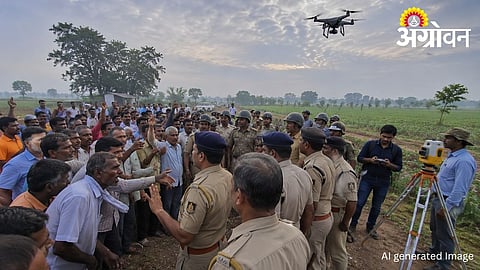 Farmers Oppose Drone Survey For Shaktipeeth Highway