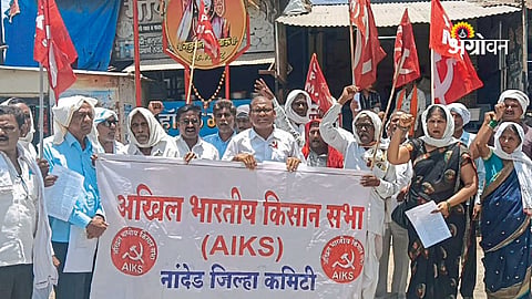 Kisan Sabha agitation over farm loan waiver policy
