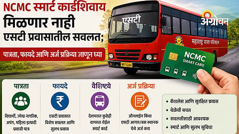 Maharashtra ST bus concession smart card process