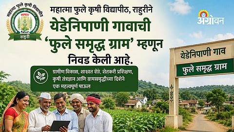 Phule Samruddha Gram: ‘फुले समृद्ध ग्राम’साठी येडेनिपाणीची निवड