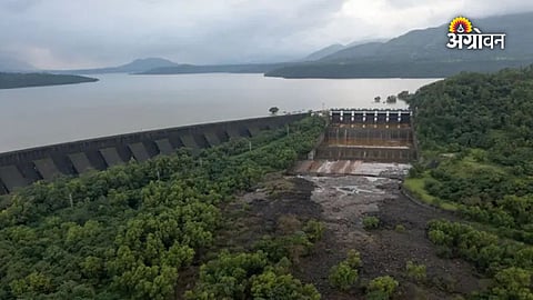 Monsoon rainfall at Mulshi Dam