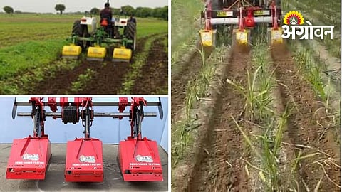 Three-Row Rotary Weeder for Fast and Efficient Weed Control