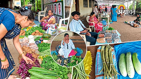 Rural weekly market showcasing traditional agriculture