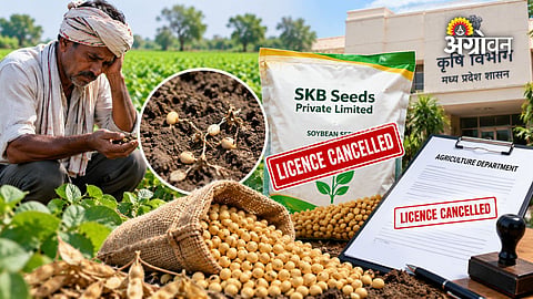 Soybean seed company action after farmer complaints in Madhya Pradesh