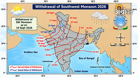 India weather update after monsoon withdrawal