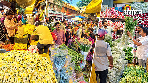 Ganesh festival flowers wholesale market
