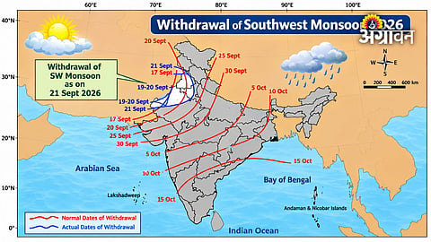IMD monsoon withdrawal latest forecast