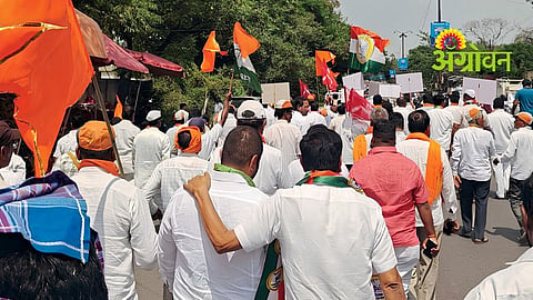 Ahilyanagar Drought Protest