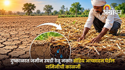 Organic Mulching for Soil Moisture Conservation