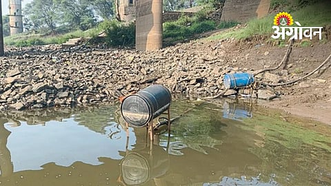 Farmers Pump Water From River Pools To Save Crops In Nandani