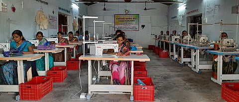 Availability of employment to women through Tejaswini Garment Center