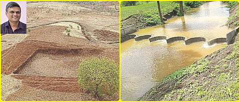 Water conservation works carried out by the organization.