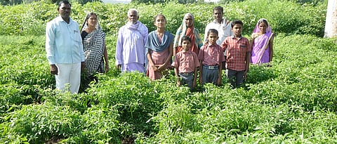 एकत्रित राहात असलेले व्यवहारे कुटूंब 
