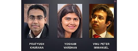 Pratyush Khurana, Yosham Vardhan, Vinu Peter Immanuel
