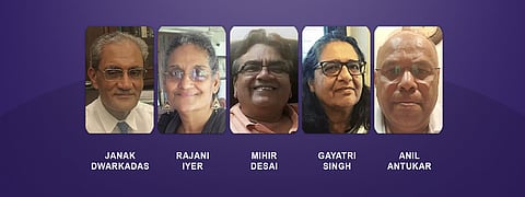 Janak Dwakadas, Rajani Iyer, Anil Antukar, Mihir Desai and Gayatri Singh