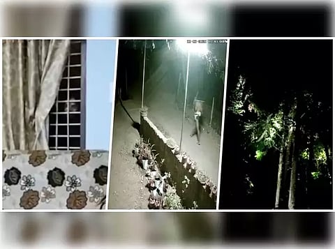 Visuals of CCTV footage rumoured to be those of the mysterious apparition in Thrissur