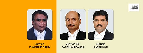 Justice P Swaroop Reddy, Justice MS Ramachandra Rao, Justice K Lakshman
