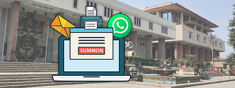 Summon through E-mail, Fax and WhatsApp