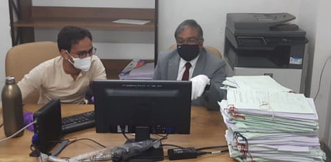 Chief Justice Vikram Nath pays surprise visit to filing department at Gujarat High Court