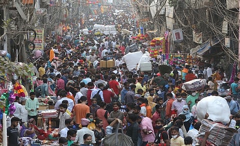 Delhi market amid COVID-19