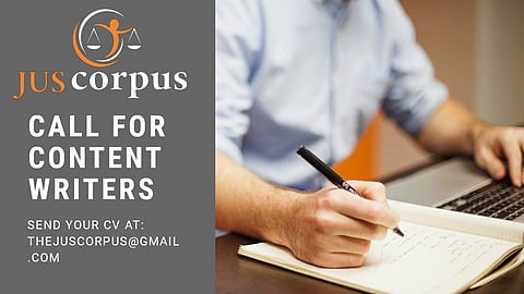 Call for Content Creators by Jus Corpus (Rolling Basis)