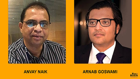 Anvay Naik, Arnab Goswami