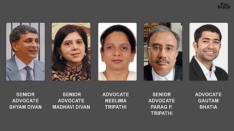 Rule of Law, like religion, survives on faith: Shyam Divan, Neelima Tripathi, Madhavi Divan, Parag Tripathi reflect