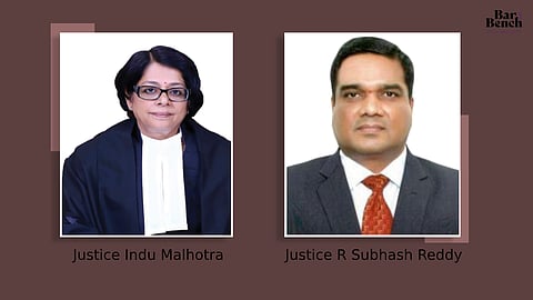 Justices Indu Malhotra and R Subhash Reddy, interim compensation in matrimonial cases