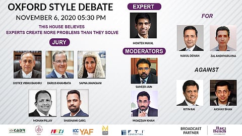 Do experts create more problems than they solve? Senior lawyers to face off in Oxford Style Debate today