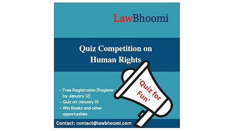 Register for this quiz on Human Rights by LawBhoomi