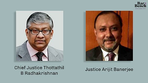 Chief Justice Thottathil B Radhakrishnan and Justice Arijit Banerjee