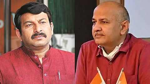 Manoj Tiwari and Manish Sisodia