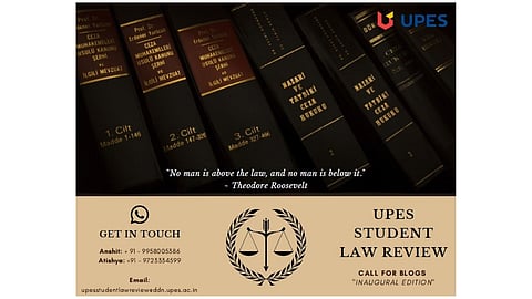 Call for Posts: UPES's Student Law Review blog (Rolling Submissions)