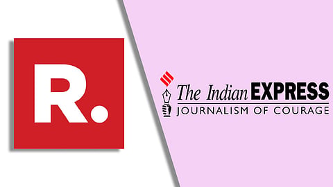 Republic TV, The Indian Express 