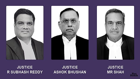 Justices R Subhash Reddy, Ashok Bhushan and MR Shah
