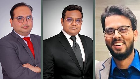 [L-R] Amit Shrivastava, Amit Prakash and Vasu Dev of Imperial Law Offices