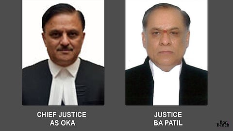 Chief Justice Abhay Oka and Justice BA Patil