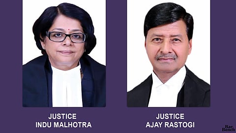  Justices Indu Malhotra and Ajay Rastogi