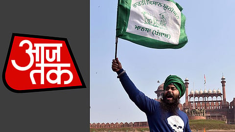 Aaj Tak, Farmers Protest