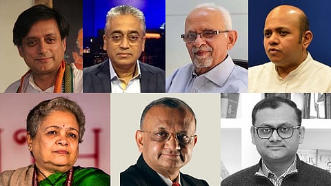 Shashi Tharoor, Rajdeep Sardesai, Zafar Agha, Vinod K Jose, Mrinal Pande, Paresh Nath and Anand Nath