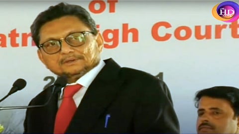 CJI SA Bobde speaking during the Patna High Court Centenary Building inauguration