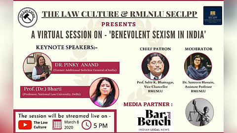 Webinar Alert: Discussion on Benevolent Sexism by Pinky Anand & Prof. Bharti 