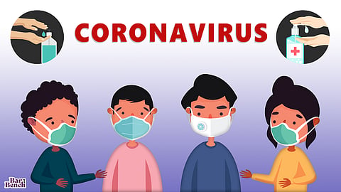 Corona masks and sanitizers