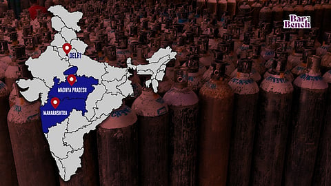 Delhi, MP and Maharashtra, Oxygen 